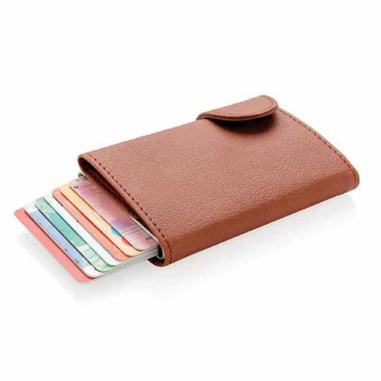 LASN 605Toolmart GiftsVITL - SANTHOME PU Cardholder Wallet Brown