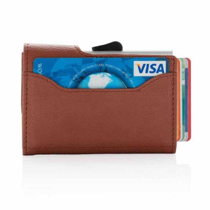 LASN 605Toolmart GiftsVITL - SANTHOME PU Cardholder Wallet Brown