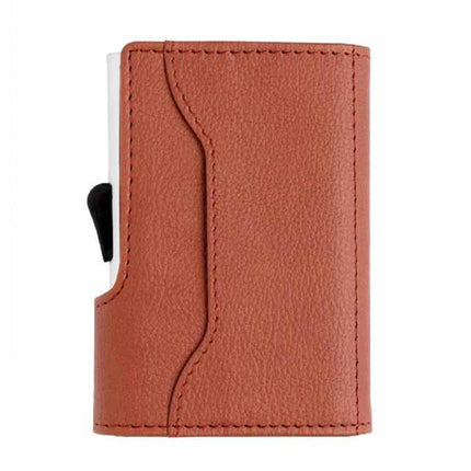 LASN 605Toolmart GiftsVITL - SANTHOME PU Cardholder Wallet Brown