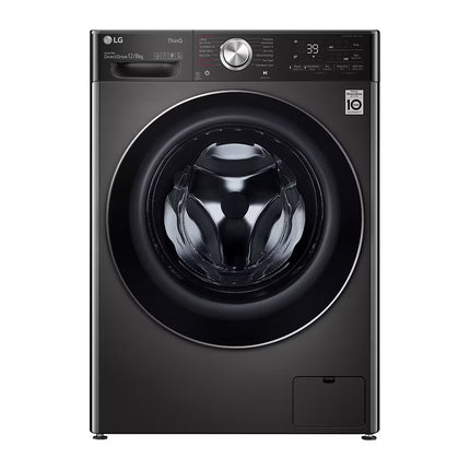 LG,WDV1260BRP,12/8kg Front Load Washer & Dryer, AI DD™, Black Steel Color