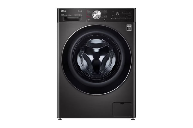 LG,WDV1260BRP,12/8kg Front Load Washer & Dryer, AI DD™, Black Steel Color