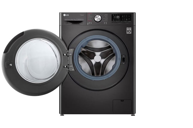 LG,WDV9142BRP,10.5/7kg Front Load Washer & Dryer, AI DD™, TurboWash™360˚, Black Steel Color