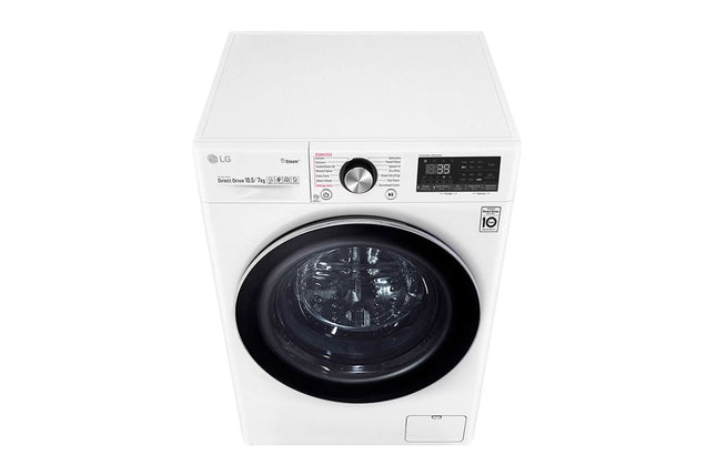 LG,WDV9142WRP,10.5/7kg Front Load Washer & Dryer, AI DD™, TurboWash™360˚, White Color