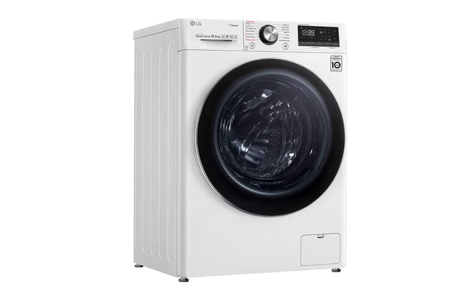 LG,WV9142WRP,10.5 Front Load Washing Machine, AI DD, TurboWash 360˚, White Color