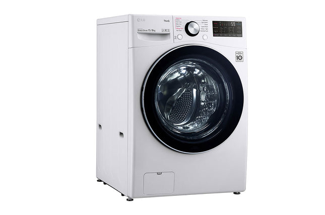 LG,qnwN9rjv,Washer & Dryer 15/8kg with AI Direct Drive, Steam, White Color WDL91H02PN