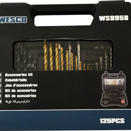 WS9958WescoWesco 125 - Piece Drill and Bit Kit | WS9958