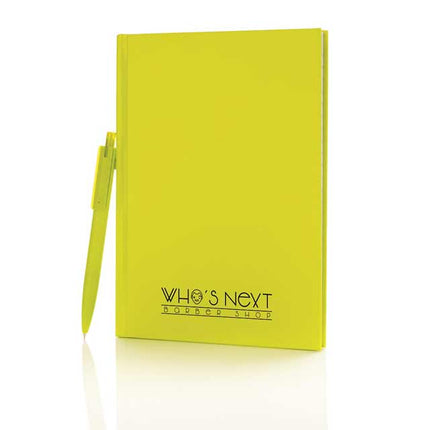 GSXD 114Toolmart GiftsXD A5 Hard Cover Notebook With Pen - Lime