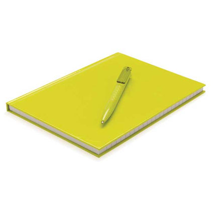 GSXD 114Toolmart GiftsXD A5 Hard Cover Notebook With Pen - Lime