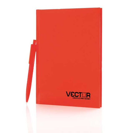 GSXD 113Toolmart GiftsXD A5 Hard Cover Notebook With Pen - Red