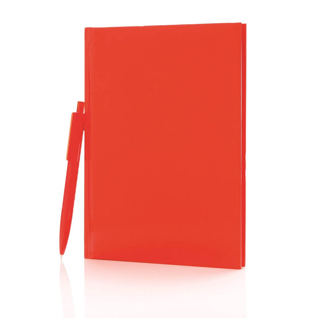 GSXD 113Toolmart GiftsXD A5 Hard Cover Notebook With Pen - Red