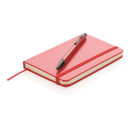 GSXD 124Toolmart GiftsXD A6 Hard Cover Notebook With Stylus Pen - Red