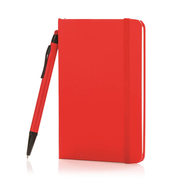 GSXD 124Toolmart GiftsXD A6 Hard Cover Notebook With Stylus Pen - Red