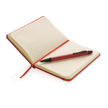 GSXD 124Toolmart GiftsXD A6 Hard Cover Notebook With Stylus Pen - Red