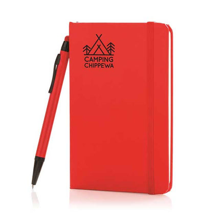 GSXD 124Toolmart GiftsXD A6 Hard Cover Notebook With Stylus Pen - Red