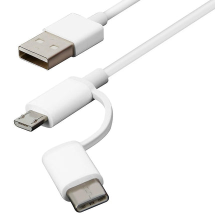 Mi 2-in-1 USB Cable | Micro USB to Type C (30cm)