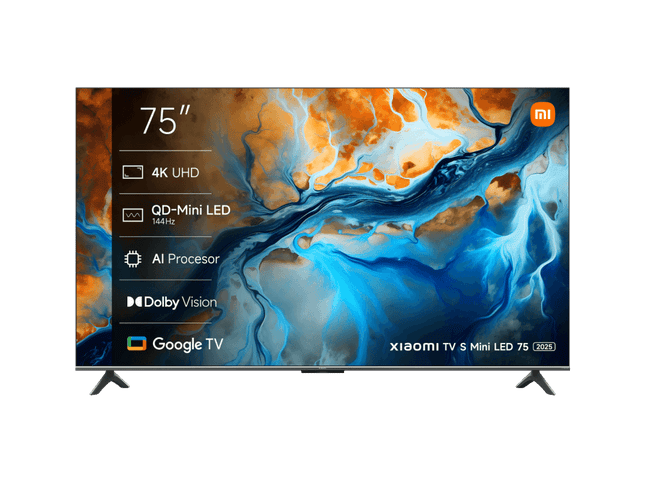 شاومي تي في S ميني 75 إنج LED 2025 | تلفزيون ذكي 4K