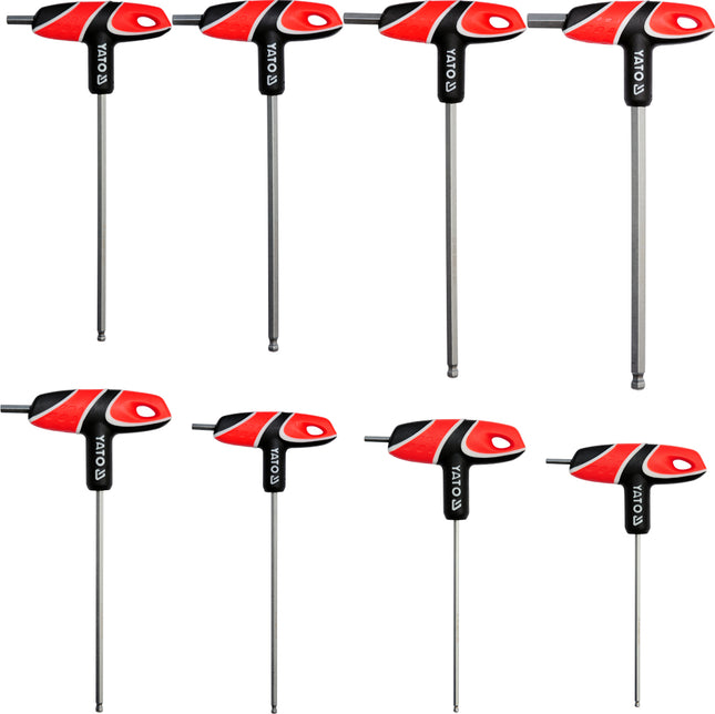 T-Handle Hex Key With Ball Set