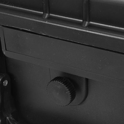 حقيبة عدة بلاستك سوداء حجم وسط | yt-08901