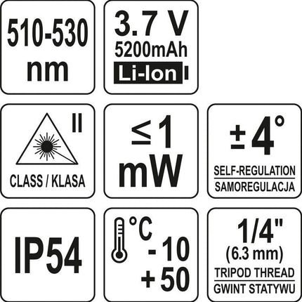 12 Line Green Laser 3D