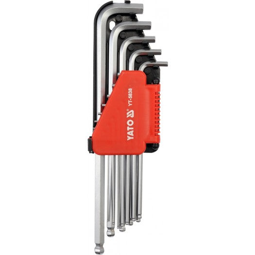 Hex Key With Ball Set, S.A.E., Long 12Pcs