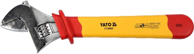 Yato Insulated Adjustable Wrench YT-20942 12"